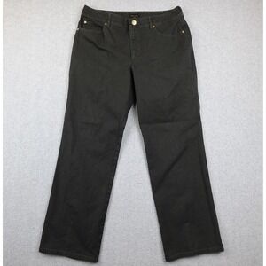 ESCADA Women's Forest Green Straight Leg Jeans 40 EU Made in Croatia Dressy